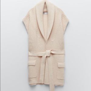Zara belted knit vest - Small